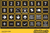 Haltech HT-011500 Haltech CAN Keypad Label Set (4)