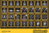 Haltech HT-011500 Haltech CAN Keypad Label Set (5)