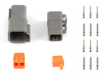 Haltech HT-031015 Plug and Pins Only - Matching Set Deutsch DTM-6 Connectors (7.5 Amp) (2)