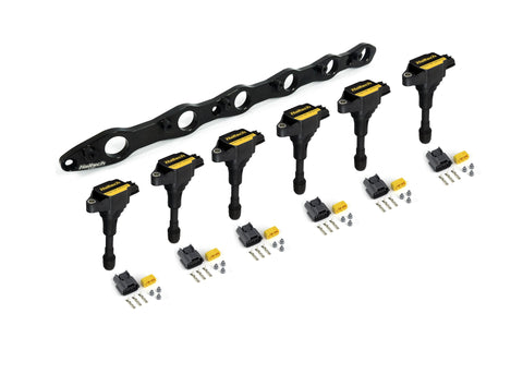 Haltech HT-120202 R35 Coil Bracket for Nissan RB20/25/26 includes bracket coils and connectors