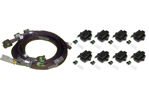 Haltech HT-130312 8 channel Hi Output Ignition Coil & Harness Kit GM/Chrysler