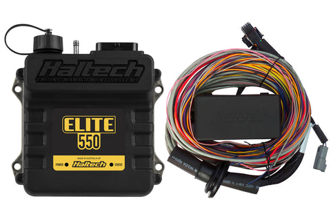Haltech HT-150404 Elite 550 + Premium Universal Wire-in Harness Kit 2.5m (8) Length: 2.5m (8)